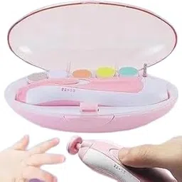 Baby Electric Nail Trimmer for Baby Nail Cutter for New Born Baby with 6 Grinding Heads Automatic Set Safe Nail Trimmer Kit for Kids Toddler Toes and Fingernails(Multicolor KIT) Nil Exporttanza-P3973-picture-14