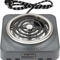 BAJAJ VACCO 1000-watts Electric Coil Hot Plate Cooktop | Electric Coil Stove | Electric Coil Heater - Black HPC-01-image-5