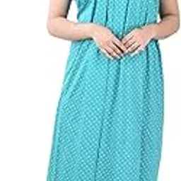 piyali's creation women's Light Green Short Sleeve Pure Cotton Nighty for Women/Ladies/Girls - PCW00001439_5XL-50-picture-26