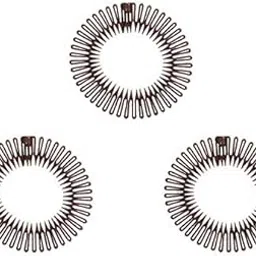 tuicare Comb Headband Full Circle Stretch 3pcs Tooth Flexible Plastic Comb Headband Clear for Women, Girls-picture-39