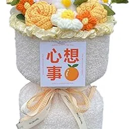 BNF®Sunflower Knitted Flowers Home Decor for Valentines Day Teacherâ€™ Day Wedding Orange|Home & Garden |Home Décor|Floral Décor-picture-61