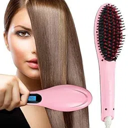 QUIQSHIPP Hair Electric Comb Brush 3 In 1 Ceramic Fast Hair Straightener For Women's Hair Straightening With Temperature Control Display-image-79