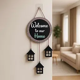 DECORIQUE Wooden Wall Hanging Welcome Sign – Decorative Quote Board for Home, Door, Entrance, Hall & Office - Rustic Wall Art & Housewarming Gift Item-image-32