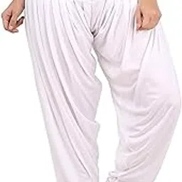 Women's Viscose Adjustable Rope with Elastic Waist Patiyala Dhoti Salwar Pant-image-13