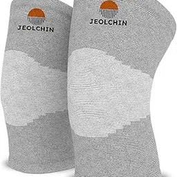 JEOLCHIN™ Premium Bamboo Knee Sleeves | Bamboo Compression Knee Sleeves | Perfect Knee Support for Men & Women | Knee caps for Men & Women for pain relief and Enhanced Comfort (L)-picture-56