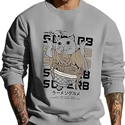 AUSK Men's Oversized Sweatshirt || Printed Loostfit Sweatshirt for Mens-picture-21