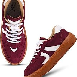 jm looks Trendy Sneakers for Women - Non-Slip Comfortable Casual Ladies Shoes Lightweight Lace-up Shoes for Womens Fashion Sneakers-picture-6