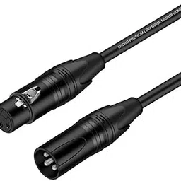 SeCro Panther Series XLR Male to Female Quality Microphone Wire Balanced 3 PIN Mic Cables Cord Compatible with Microphone Studio Harmonizer Mixing Boards Speaker Radio Station etc (50 Meter)-image-3