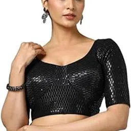 soch Womens Georgette Embellished Padded Blouse with Sequins-picture-16