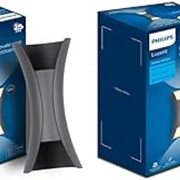 PHILIPS 10W Vertical decorative Wall Light | Lucent Outdoor Wall Light for Decoration | Colour : Warm White, Pack of 2-image-63