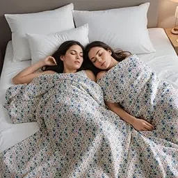 Elan Dreams Fallalen Reversible Double Bed Dohar Quilt Comforter Blanket Lightweight All Weather (Liberty Floral Multicolor 07)-picture-12