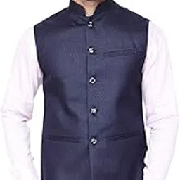 badoliya & sons Men's Designer Jute Nehru Jacket/Waist Coat-picture-52
