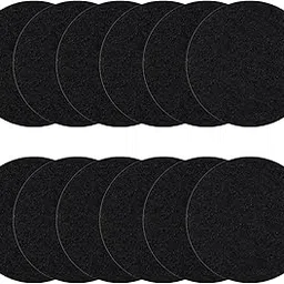12 Pack Compost Bin Filters Extra Thick Activated Carbon Kitchen Compost Filters Refill Replacement Filters, Odor Absorbing Charcoal Filters 6.35 Inch-image-65