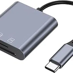 Lorlorkool Aluminum USB C to SD Card Reader, 2 in 1 Memory Card Reader with SDXC, SDHC, SD, MMC, RS-MMC, Micro SDXC, Micro SD, Micro SDHC Card for iPhone 15 Pro Max, and More USB-C/Type C Device-picture-10