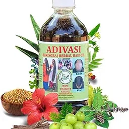 Deshco adivasi herbal hair oil 250ml. 100% natural (basically made by pure adivasi herbs) (pack of 2)-picture-43