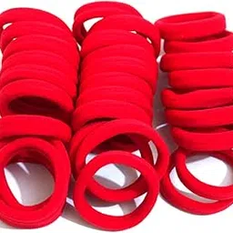 Kalaneet 30pcs Red rubber band to tie hair and pony-picture-28
