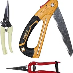 Digital Craft Foldable Pruning Saw, 8-Inch White Flower Cutter & Needle Nose Fruit Pruners – SK5 Steel Blades, Ergonomic Grip, Ideal for Gardening, Fruit Picking & Floral Trimming-image-74