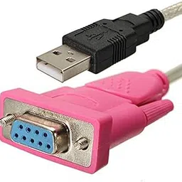 USB 2.0 to 9-Pin Serial RS-232 Female DB-9 Cable Converter Adaptor with Ftdi Chipset, 3.3Ft USB 2.0 Male to Rs232 Female Db9 Serial Converter Cable for Personal Computer, Laptop, (Pink)-image-4