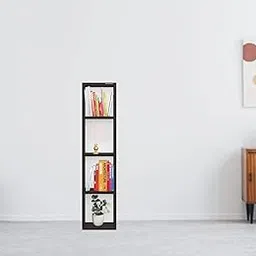 KVS Furniture Engineered Wood Bookcase/Display Rack Books Storage Organizer/Bookshelf for Home Furniture, Floor Standing Bookrack, Cabinet Shelves for Bedroom,Office (Black) DIY(Do-It-Yourself)-image-22