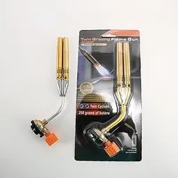 MLD DN13 Portable Welding Gas Burner Flame Gas Torch Flame Gun Blowtorch Double Nozzle Cooking Soldering Butane Lighter Heating Welding Accessories (Steel, Color-Multi) Pack -2-picture-36