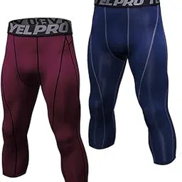 aixing Men’s Leggings Fitn Pants 2 Pairs Pack Quick Dry Workout Sports Tight Trousers Base Layer Basketball Training-picture-19