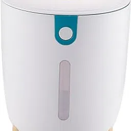 MERISHOPP Grain Storage Barrel Fresh Airtight 10 Liter for Countertop Cabinet Soybeans Blue-picture-29