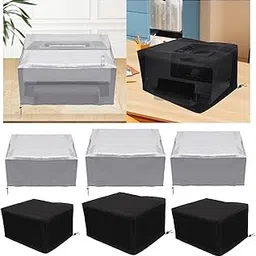 UJEAVETTE 3D Printer Dustproof Waterproof Cover Lightweight Accessory Protective Cover Black 43x43x32cm-image-43