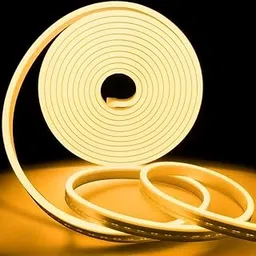 AirSky 5 Meter Long 120 LED s/m Neon Strip Rope Lights with 12V Adaptor Flat Silicone Neon Rope IP65 Waterproof Neon LED Strips for Indoor Outdoor Decoration (Warm White)-picture-23