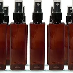 Shoe mistri Refillable Transparent Spray Empty Bottle for Home, Office, Car, Travel & Cleaning, Sanitizer Spray Bottles | Oil Bottle I Room Spray | 100ml (Pack of 10) image 1