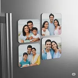Printalo Customized Fridge Magnet - Gift for Your Loved Ones (Square 3x3 inch Set of 4)-picture-18
