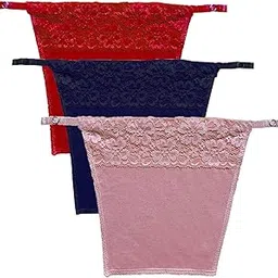 riconic Women's Cotton Clip-on Mock Lace Camisole Cami Secret (Pack of 3)-picture-26