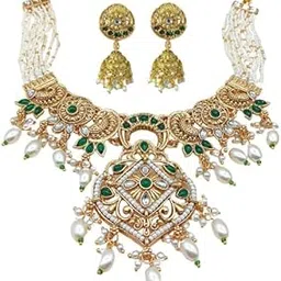 Rajputi Necklace Set, Rajwadi Jewellery Design-picture-27
