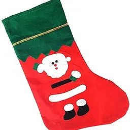 Partunay 1 Pcs 12 ' Santa Stocking Socks Candy Bag Drawstrings Present Xmas Gift Christmas Bags For Kids Return Gift Christmas Decoration Items-image-58