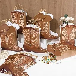 Western Cowboy Boots Flower Boxes DIY for Anniversary Wedding Supplies Table-picture-37