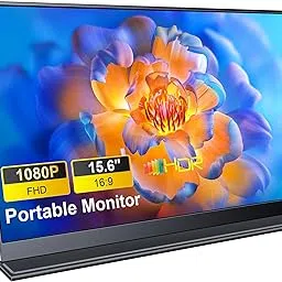 MagicRaven Portable Monitor, 15.6" 1920 * 1080P IPS Laptop Screen, 60Hz Lightweight and Slim Travel Monitor with Full-Featured USB C HDMI Port, Gaming Display for PC Switch Xbox PS3/4/5-image-27