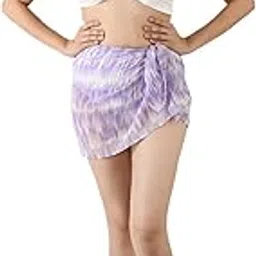 blissence Printed Short Swimwear Cover Up Sarong for Women Teen-picture-36