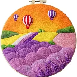 HEAVENGLOW Needle Kit DIY with Instructions Painting Craft Wool Felting for Starter D | Crafts | Needlecrafts & Yarn | Spinning & Felting | Roving Wool & Fibers-image-94