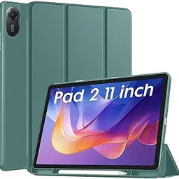 Robustrion Cover for Redmi Pad 2 11 inch Cover Case with [Pencil Holder], Trifold Flip Stand Cover Case for Redmi Pad 2 11 inch Tablet [Auto Sleep/Wake Support] - Dark Green-picture-14