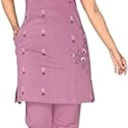 clint Summer Casual Wear Half Sleeve Regular Fit Nightsuits for Women's (NS-7101)-picture-30