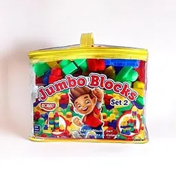 Kiddie castle Mega Jumbo Pack of Building Blocks for Kids with Different Shape Game Set for Children/Toddlers | Blocks for Kids | Children Toys | Block Games for Kids-picture-28