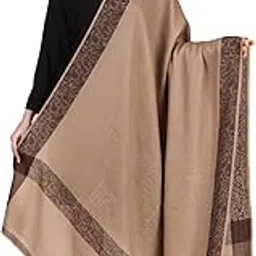 bravezi Soft and Warm,Light Weight Fine Wool Self Paisely Design Border Women's Shawl-picture-32
