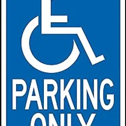 Hy-Ko Hw-13 Handicap Parking Aluminum Highway Sign-picture-13