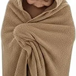 Ultra-Soft Baby Hooded Towel | 4 Characters Stickers for Baby |100% Cotton, Hypoallergenic & Super Absorbent Bath Wrap for Newborns & Toddlers | Cute Animal Design, (0-5Years) (Light Brown)-picture-22