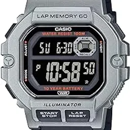 casio Unisex Resin Digital Black Dial Watch-Ws-1400H-1Bvdf, Band Color-Black-picture-26