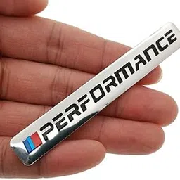 3D Badge Emblem for Performance Silver - Black : 9CM x 2CM Self-Adhesive Non-Rusting Sticker Plated Decal Fender Logo Waterproof Monogram for All Auto mobiles, Vehicles, Cars, Bikes,Laptop, Walls-picture-21