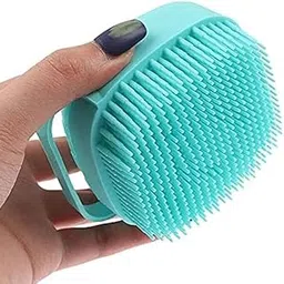 Feelhigh Silicone bath brush shower scrubber | Mud & dirt remover with shower gel dispenser For Man & Woman, Silicone Massage Bath Brush-image-77