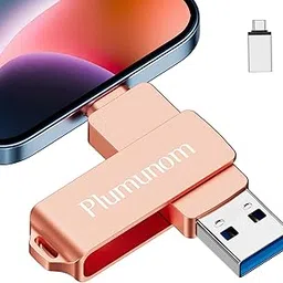 Photo Stick for iPhone Flash Drive 128GB,Plumunom iPhone USB Flash Drive for Save More Photos and Videos. No App Required. Flash Drive for iPhone Compatible with iPhone/iPad/Android/PC.-picture-53