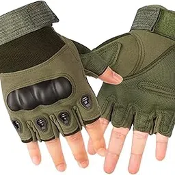 Tomorrow Tactical Motorcycle Gloves | Bike Riding, Military, Knuckle Protection for Biker, Hard Knuckle, Breathable Airsoft Sports (Green, L)-picture-24