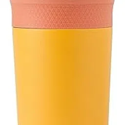 Kids Insulated Stainless Steel Tumbler with Spill-Resistant Flexible Straw, Reusable 12 oz Water Bottle, Easy-to-Clean Leak-Resistant Cup for School, Travel & Playtime, BPA-Free (Yellow & Peach)-picture-26