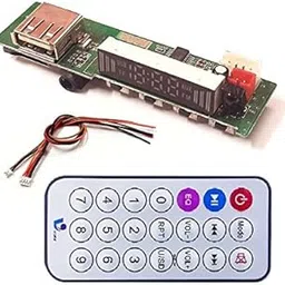 Bluetooth fm USB aux Card mp3 Stereo Audio Player with Connecting Wires and Remote (Pack of 1)-picture-30